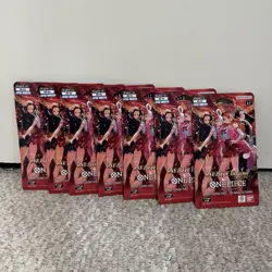 Lot of (7) One Piece TCG EB-03 Heroines Edition Sleeved Booster Packs SEALED/NEW - Image 1