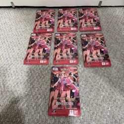 Lot of (7) One Piece TCG EB-03 Heroines Edition Sleeved Booster Packs SEALED/NEW - Image 3