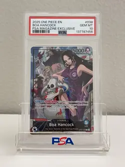 2025 One Piece Promo PSA Collectors Club Exclusive OP07-038 Boa Hancock PSA 10 - Image 1