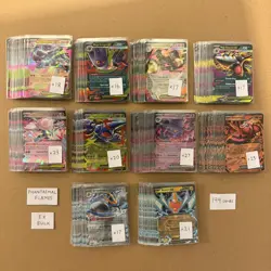 Pokemon TCG Phantasmal Flames ex double rare cards english NM bulk lot 199 cards - Image 1