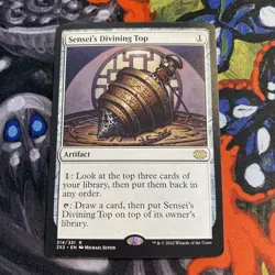 MTG Double Masters “Sensei’s Divining Top” - Rare Non-Foil - Michael Sutfin Art - Image 1