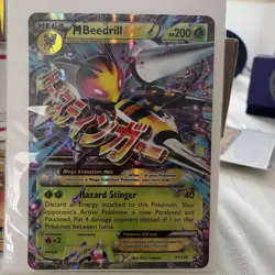 JUMBO Mega M Beedrill EX Oversized Promo Card XY158 2016 Pokemon VLP - Image 1