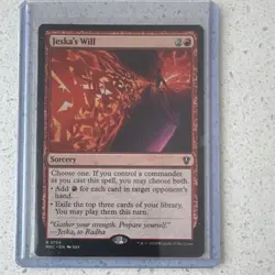 Wizards of the Coast MTG Jeska's Will MKC 0156 Foil Rare Red Sorcery EN 2024 - Image 1