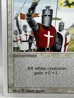 MTG Crusade Enchantment Illustrated By Mark Poole Near Mint - Image 3