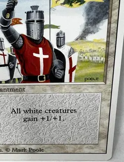 MTG Crusade Enchantment Illustrated By Mark Poole Near Mint - Image 4