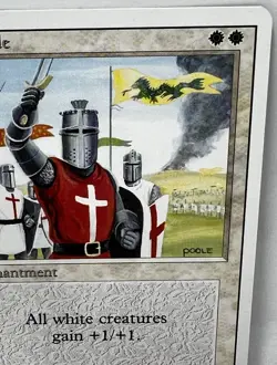MTG Crusade Enchantment Illustrated By Mark Poole Near Mint - Image 5