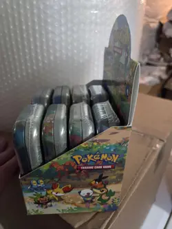 Pokemon Celebrations Mini Tins Set of 8 with Display - Image 2