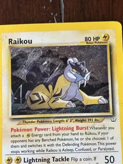 🔥Raikou 13/64 Neo Revelation Holo Rare Pokemon Card - Image 2