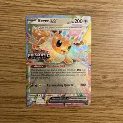 Eevee ex 075/131 Prismatic Evolutions Stamp Promo Pokemon TCG NM Near Mint Holo - Image 1