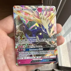 Pokemon TCG Xerneas GX Full Art Holo Ultra Rare Forbidden Light 90/131 EN - Image 1