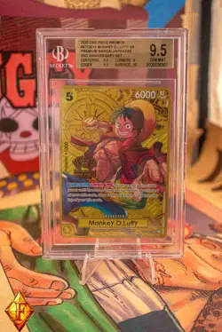 One Piece Monkey D Luffy SR ST13-015 3RD ANNIVERSARY JAPANESE BGS 9.5 - Image 1
