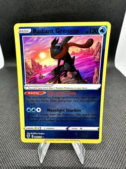 Radiant Greninja 046/189 Radiant Rare Astral Radiance Pokemon Near Mint - Image 1