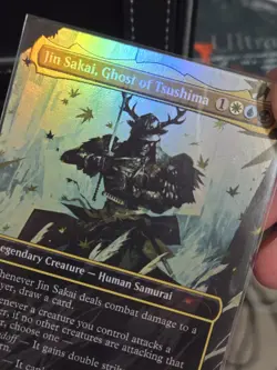 NM FOIL Jin Sakai, Ghost of Tsushima MTG Secret Lair - Image 3
