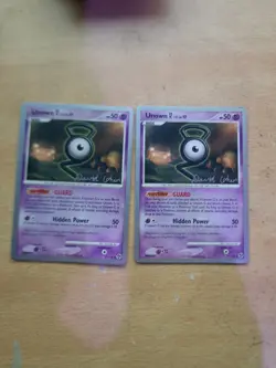 2 x Pokemon TCG Unown G - 57/106 World Championship 09 - Non-Holo Card (NM) - Image 1