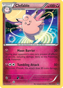 CLEFABLE 82/122 R BREAKPOINT POKEMON LP - Image 1