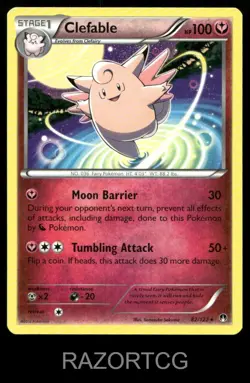 CLEFABLE 82/122 R BREAKPOINT POKEMON LP - Image 2