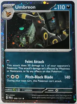 Swirl 🌀 Umbreon 059/131 Cosmos Holo Rare Pokemon TCG Promo - Image 3