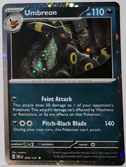 Swirl 🌀 Umbreon 059/131 Cosmos Holo Rare Pokemon TCG Promo - Image 4