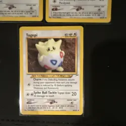 Pokemon TCG Neo Destiny 3-Card Lot Light Wigglytuff 54/105 x2 Togepi 51/105 - Image 2