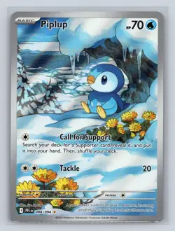 Piplup 098/094 Illustration Rare Phantasmal Flames Pokemon NM - Image 1
