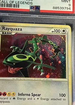 Pokemon Rayquaza Holo Call of Legends #20 2011 PSA 9 Mint Low Pop 127 swirl 🌀 - Image 2