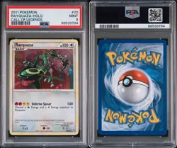 Pokemon Rayquaza Holo Call of Legends #20 2011 PSA 9 Mint Low Pop 127 swirl 🌀 - Image 4