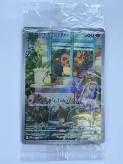 Pokemon Charmander SVP Black Star Promo Full Art Holo Card 044 2023 - Image 1