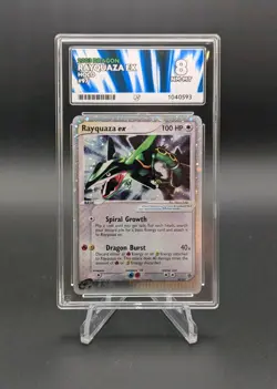 Pokemon TCG Rayquaza EX Dragon Holo Rare Card Series 97/97 Ace 8 MINT - Image 1