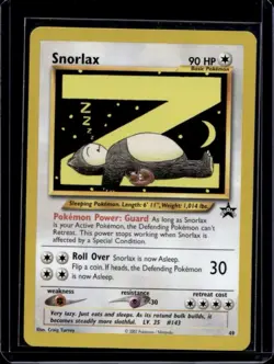1999 Pokemon Wizards Black Star Promos Snorlax #49 - Image 1