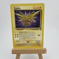 ZAPDOS 30/62 RARE FOSSIL POKEMON UNLIMITED LP - Image 1