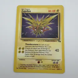 ZAPDOS 30/62 RARE FOSSIL POKEMON UNLIMITED LP - Image 2