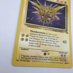 ZAPDOS 30/62 RARE FOSSIL POKEMON UNLIMITED LP - Image 3