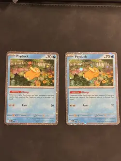 Psyduck 007 Cosmos Holo Mega Evolutions Promo Pokemon Card TCG NM (Lot Of 2) - Image 1