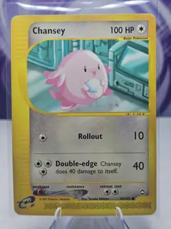 Pokemon TCG Chansey Aquapolis 69/147 Regular Common Card HP - Image 1