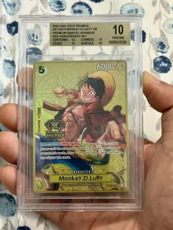 Monkey D. Luffy ST13-015 2nd Anniversary 2025 English Pristine BGS 10 PSA 10 ✅ - Image 1