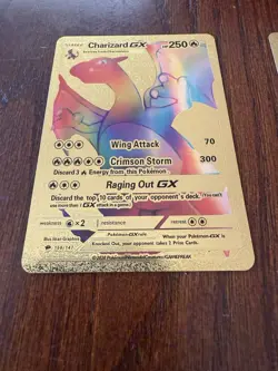 Pokemon TCG Charizard GX 150/147 Gold Ultra Rare Burning Shadows NM Holo Card - Image 1