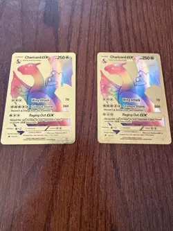 Pokemon TCG Charizard GX 150/147 Gold Ultra Rare Burning Shadows NM Holo Card - Image 2
