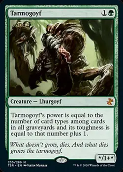 Tarmogoyf - Medium Play MTG Time Spiral Remastered - Image 1