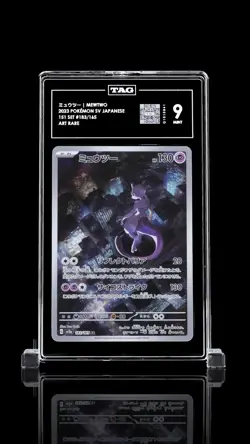 Mewtwo 183/165 Art Rare Holo TAG Graded 2023 SV2a Japanese 151 Pokemon - Image 1
