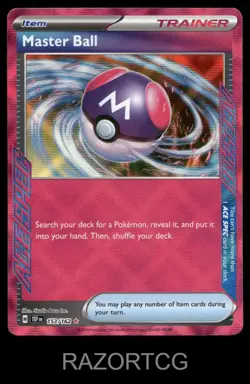 MASTER BALL 153/162 ACE SPEC RARE TEMPORAL FORCES POKEMON NM/M - Image 2