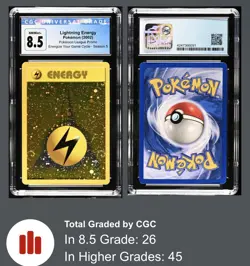 CGC 8.5 - 2002 League Promo Lightning Energy - Energize Your Game Cycle - SWIRLS - Image 3