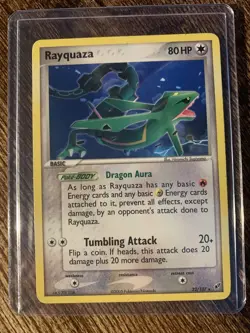 MP Pokemon TCG Rayquaza EX Deoxys 22/107 Regular Rare - Image 1