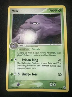 Muk 11/92 EX Legend Maker Set Pokemon Card TCG Holo Rare - Image 4