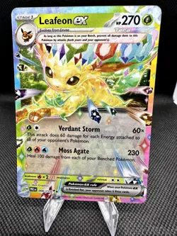 Leafeon ex 006/131 Holo Double Rare Prismatic Evolutions Pokemon Near Mint - Image 1