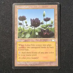 Lotus Vale English Weatherlight MTG Magic The Gathering LP - Image 1