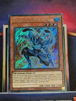 BLGG-EN029 Masked HERO Fountain Secret Rare Yu-Gi-Oh! NEW - Image 1