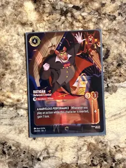 Disney Lorcana Ratigan - Nefarious Criminal (NM Enchanted) 216/204 - Image 1