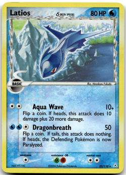 Latios 22/110 Holo Deck Exclusive Promo Holon Phantoms Pokemon Card NM - Image 1
