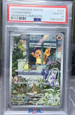 Pokemon TCG Scarlet & Violet Charmander SVP044 Promo Card PSA 10 Gem Mint - Image 1