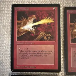 MTG Firebreathing Limited Edition Beta Set of 4 Magic the Gathering Cards - Image 2